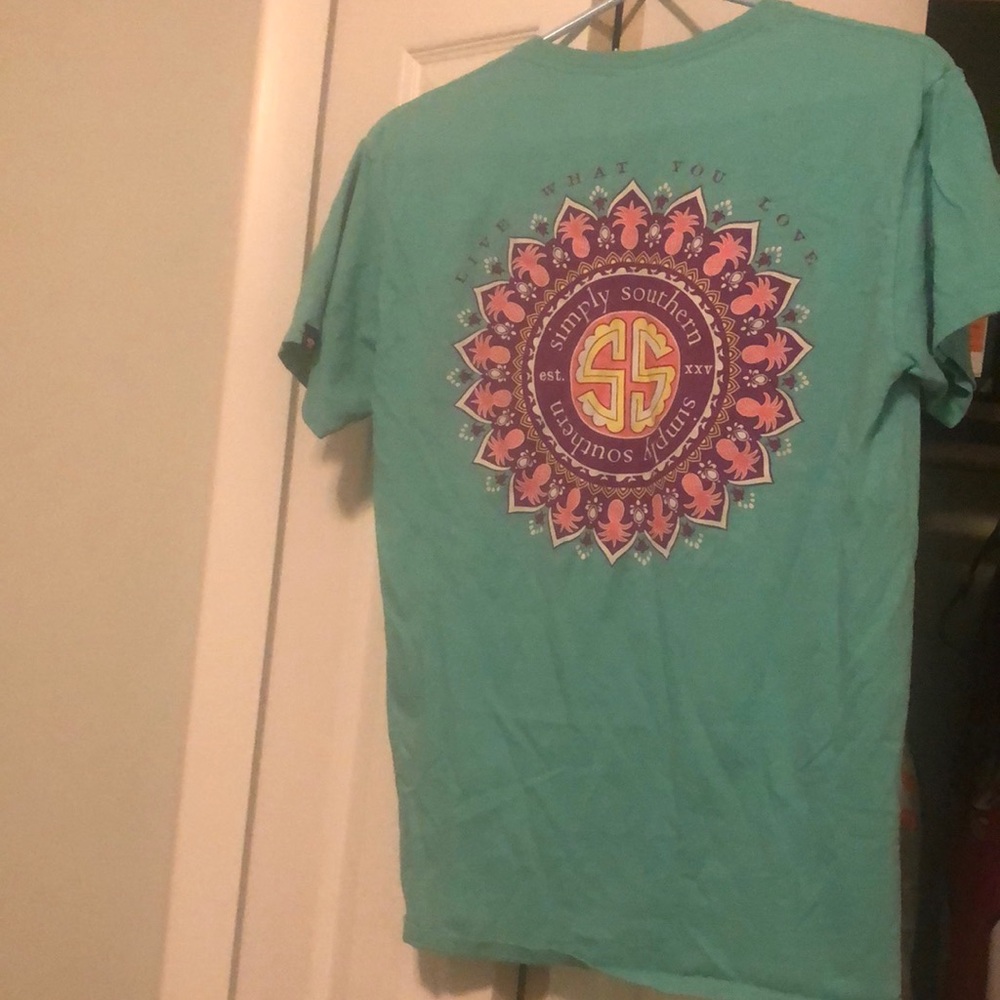 Simply southern T-shirt, teal, in great condition no rips or stains.